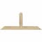 Ekena Millwork Portland Rough Sawn Timber Gable Bracket, Douglas Fir, 48"W x 20"H x 4"D x 4"F, 10/12 Pitch GBW048X20X0404POR00RDF - alternate 1